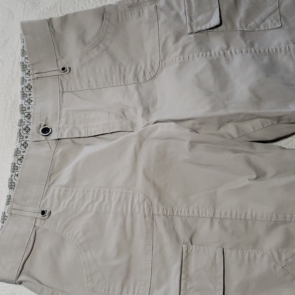 Ladies capris tan size 12